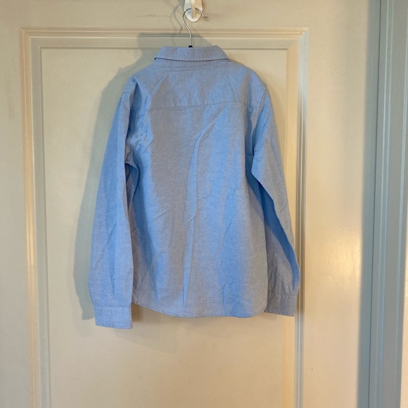 NWT Primark Blue Traditional Long Sleeve Button Down Shirt, size 8/9 - Picture 2 of 7